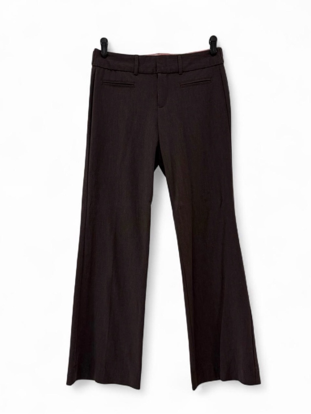 old navy brown low waist flare trousers